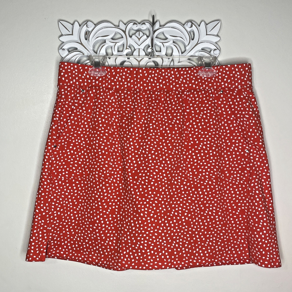 SPORT SAVVY size PL Petite LARGE SKORT Shorts Skirt Pickleball Athleisure ORANGE